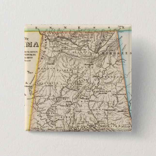 Bóton Quadrado 5.08cm Alabama 2 (Frente)