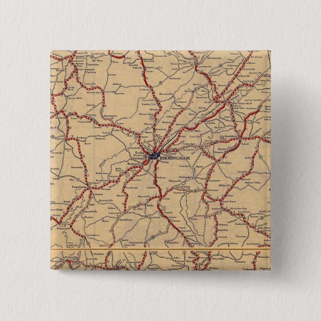 Bóton Quadrado 5.08cm Alabama 4 (Frente)