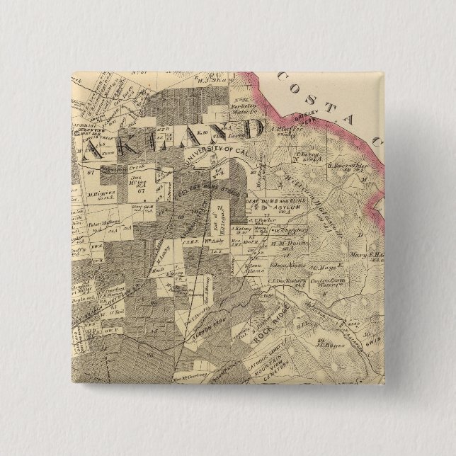 Bóton Quadrado 5.08cm Alameda Co 1 (Frente)