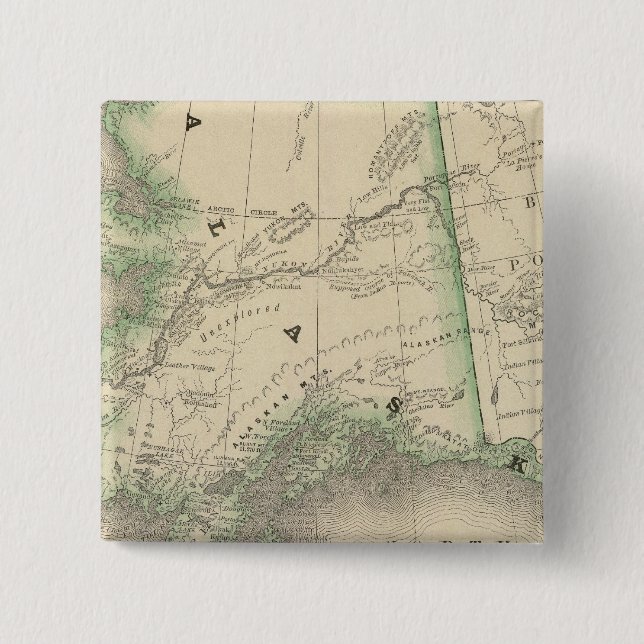 Bóton Quadrado 5.08cm Alasca 9 (Frente)