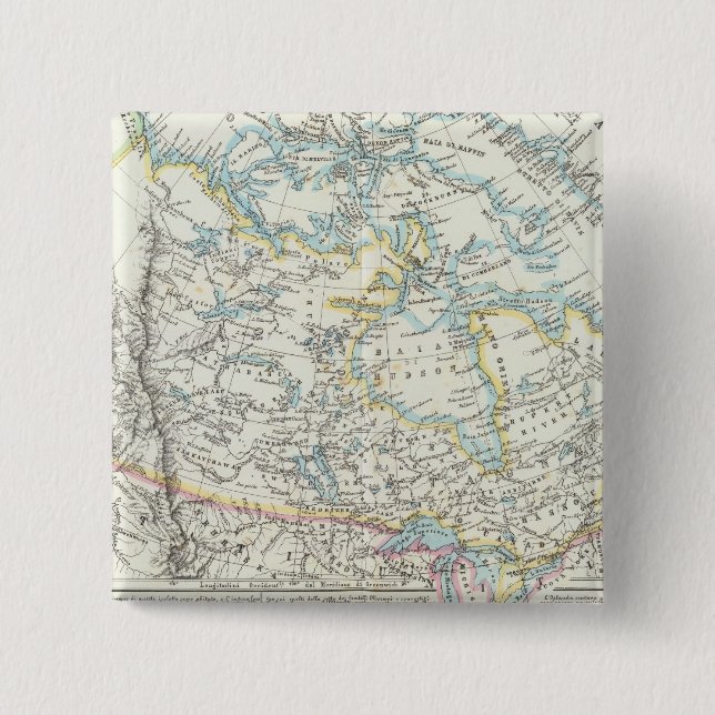 Bóton Quadrado 5.08cm Alasca, Canadá, Groenlândia (Frente)