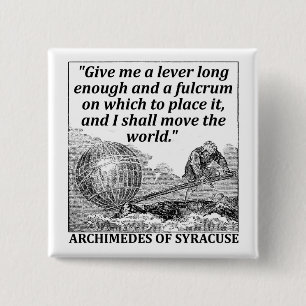 Bóton Quadrado 5.08cm Alavanca de Archimedes