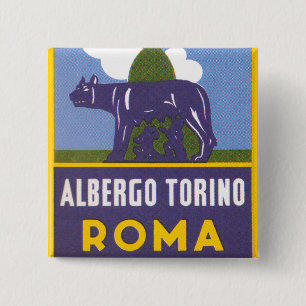 Bóton Quadrado 5.08cm Albergo Torino