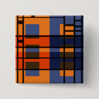 Bóton Quadrado 5.08cm Albers & Mondrian