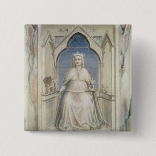 Bóton Quadrado 5.08cm Alegoria de justiça, c.1305