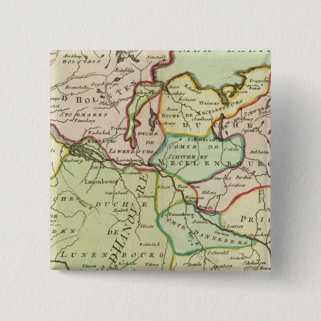 Bóton Quadrado 5.08cm Alemanha 16 (Frente)