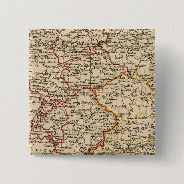 Bóton Quadrado 5.08cm Alemanha 18 (Frente)