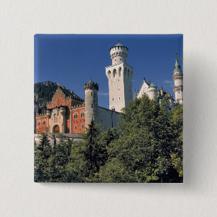 Bóton Quadrado 5.08cm Alemanha, Baviera, Castelo de Neuschwanstein.