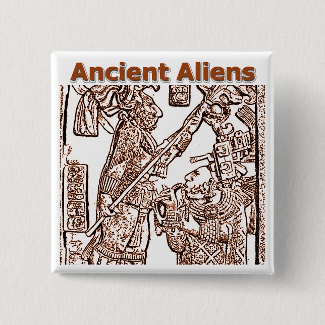 Bóton Quadrado 5.08cm Aliens antigos 2 (Frente)