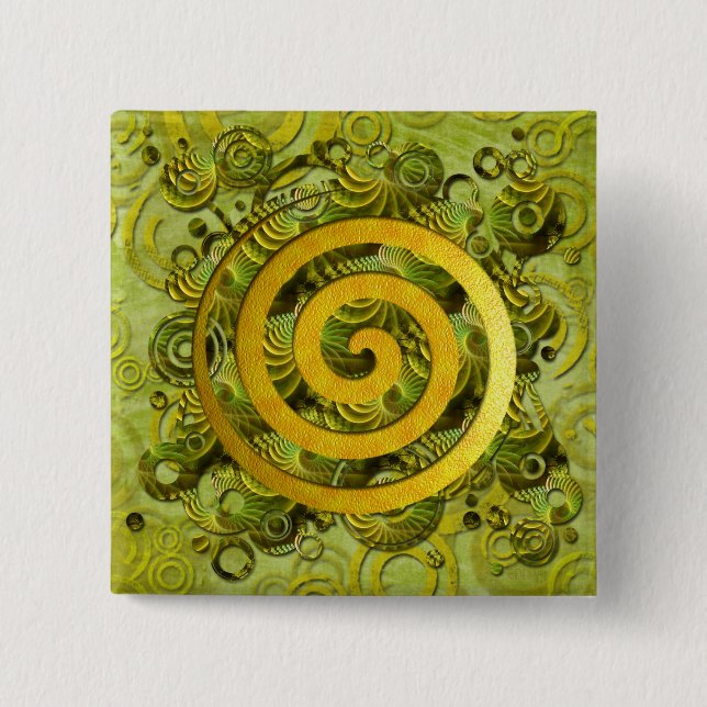 Bóton Quadrado 5.08cm Alimentação de reparo (Frente)