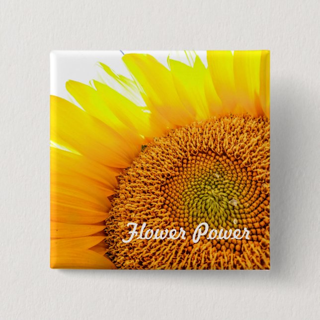 Bóton Quadrado 5.08cm Alimentação do ventilador (Frente)