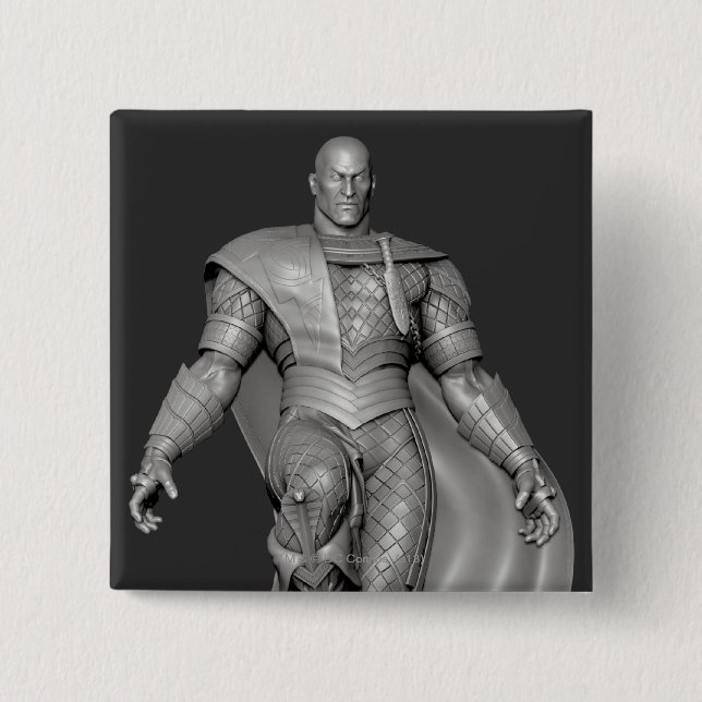 Bóton Quadrado 5.08cm Alternativa de Adam Preto (Frente)