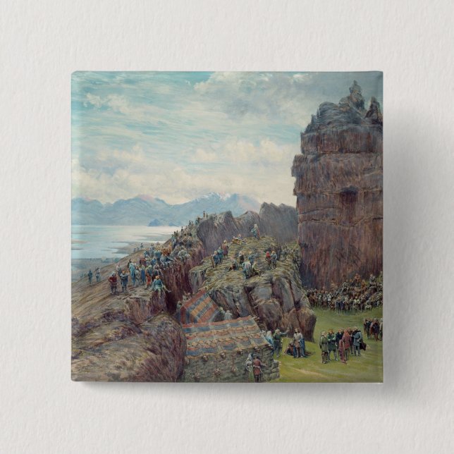 Bóton Quadrado 5.08cm Althing na sessão (Frente)