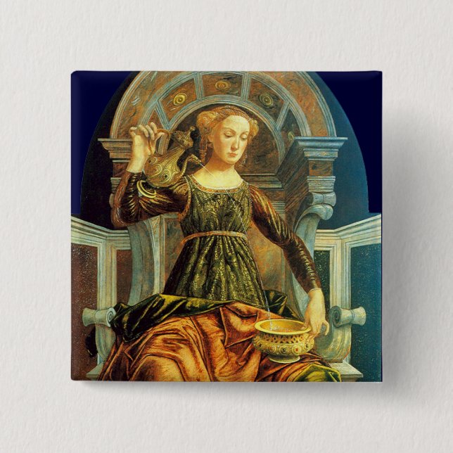 BÓTON QUADRADO 5.08CM ALVAS DE RENASCIMENTO ANTIQUAS 14/TEMPERÂNCIA (Frente)