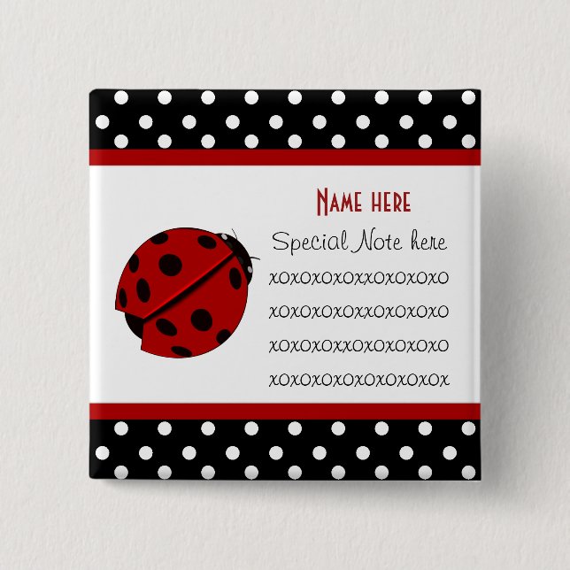 Bóton Quadrado 5.08cm Amaldiça o botão customizável (Frente)