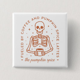 Bóton Quadrado 5.08cm Amante de latão de especiarias de abóbora