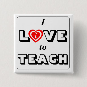 Bóton Quadrado 5.08cm Amar professor dedicado / Viver para ensinar moto