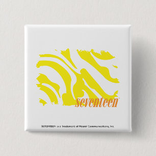 Bóton Quadrado 5.08cm Amarelo 2 da zebra