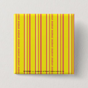 Bóton Quadrado 5.08cm Amarelo fino das listras