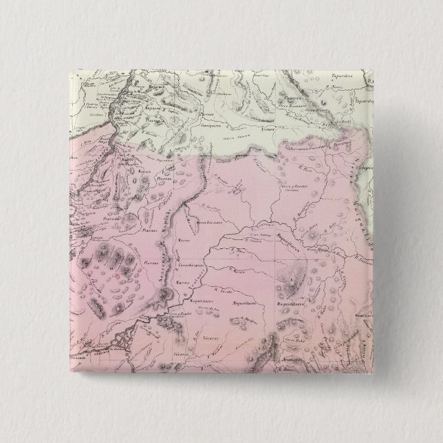Bóton Quadrado 5.08cm Amazonas, Venezuela (Frente)