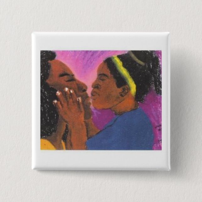 Bóton Quadrado 5.08cm Ame-o Mama (Frente)