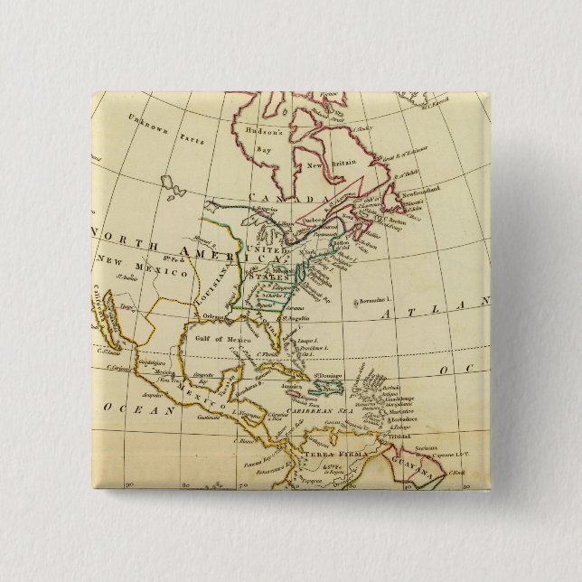 Bóton Quadrado 5.08cm América 7 (Frente)