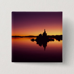 Bóton Quadrado 5.08cm América do Norte, EUA, Califórnia, Lago Mono,