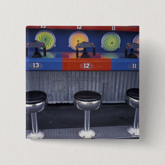 Bóton Quadrado 5.08cm América do Norte, EUA, Missouri, Ruas. (Frente)