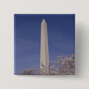 Bóton Quadrado 5.08cm América do Norte, EUA, Washington D.C.. Washington