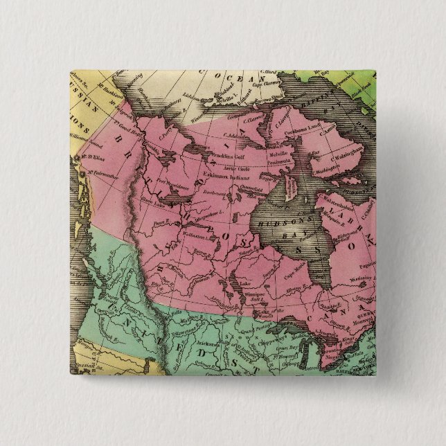 Bóton Quadrado 5.08cm América N (Frente)