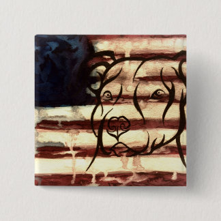 Bóton Quadrado 5.08cm Americano de Pitbull