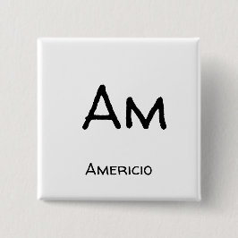 Bóton Quadrado 5.08cm Amerício am