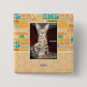 Bóton Quadrado 5.08cm Amigos do idiota