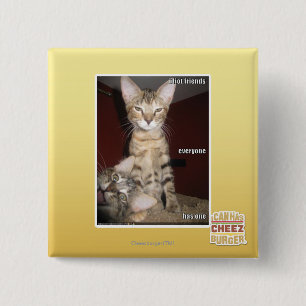 Bóton Quadrado 5.08cm Amigos do idiota