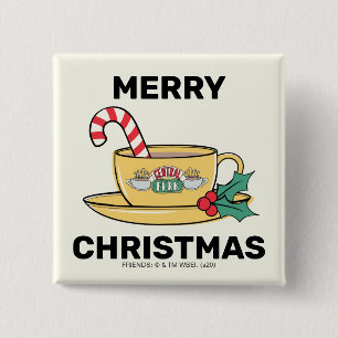 Bóton Quadrado 5.08cm AMIGOS™ Feriado Central Perk Mug