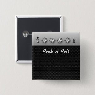 Bóton Quadrado 5.08cm Amplificador de Violão