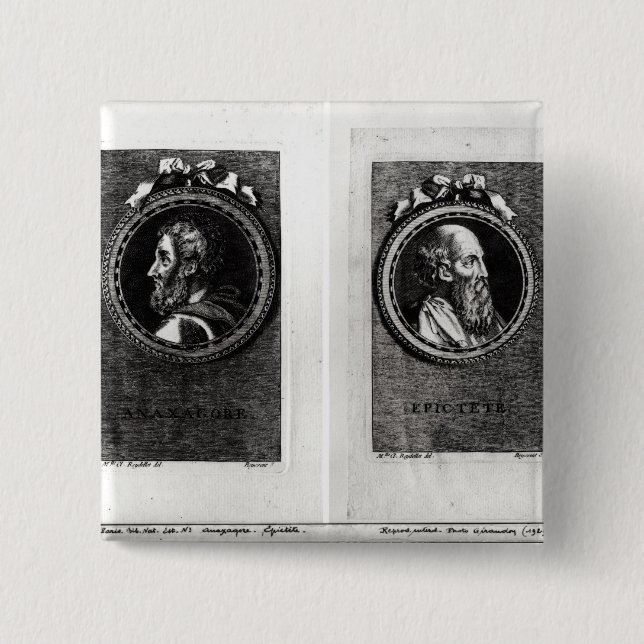 Bóton Quadrado 5.08cm Anaxagorus e Epictetus (Frente)
