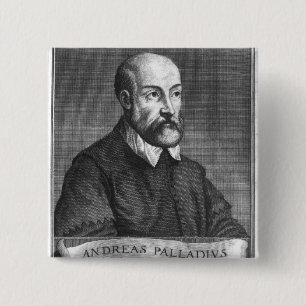 Bóton Quadrado 5.08cm Andrea Palladio gravado por Francesco