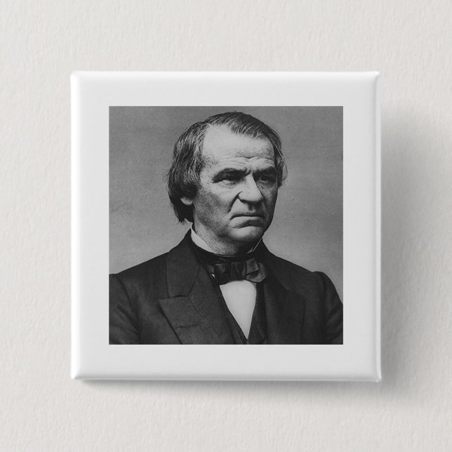 Bóton Quadrado 5.08cm Andrew Johnson (Frente)
