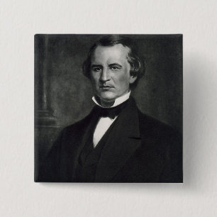 Bóton Quadrado 5.08cm Andrew Johnson (1808-75), 17o presidente do Un