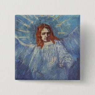 Bóton Quadrado 5.08cm Angel por Vincent van Gogh