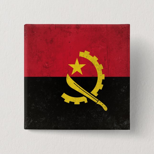 Bóton Quadrado 5.08cm Angola (Frente)