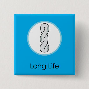 Bóton Quadrado 5.08cm Aniversário do coreano de Doljabi Doljanchi Dol ø