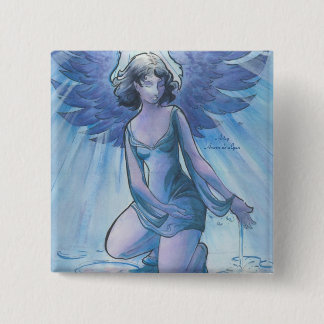 Bóton Quadrado 5.08cm Anjo da benevolência