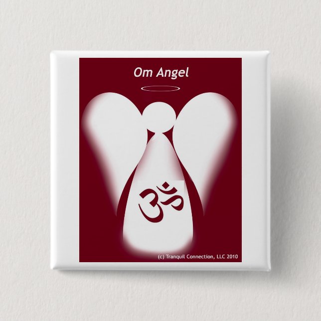 Bóton Quadrado 5.08cm Anjo do OM (Frente)