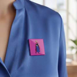 Bóton Quadrado 5.08cm Anna Button