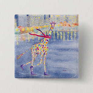 Bóton Quadrado 5.08cm Annabelle no botão do gelo