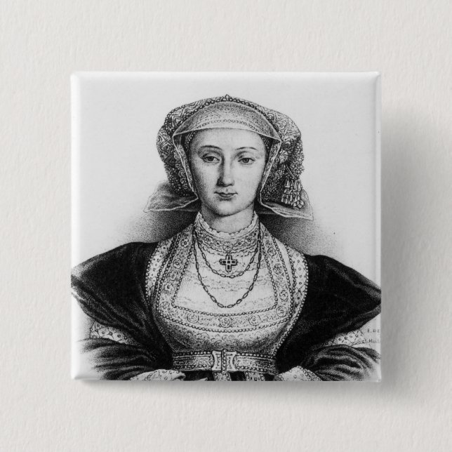 Bóton Quadrado 5.08cm Anne de Cleves (Frente)