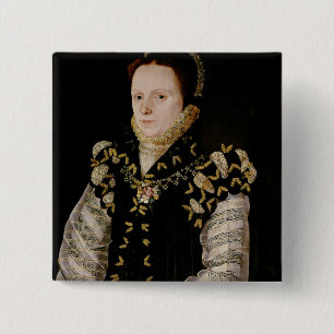 Bóton Quadrado 5.08cm Anne Russell, condessa de Warwick, c.1565