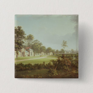 Bóton Quadrado 5.08cm Annefield com Glasgow além, c.1800